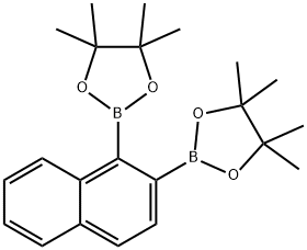 1,3,2-Dioxaborolane, 4,4,5,5-tetramethyl-2-[1-(4,4,5,5-tetramethyl-1,3,2-dioxaborolan-2-yl)-2-naphthalenyl]- Struktur