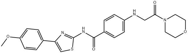 2073059-82-0 N-[4-(4-甲氧基苯基)-2-噻唑基]-4-[[2-(4-吗啉基)-2-氧代乙基]氨基]苯甲酰胺