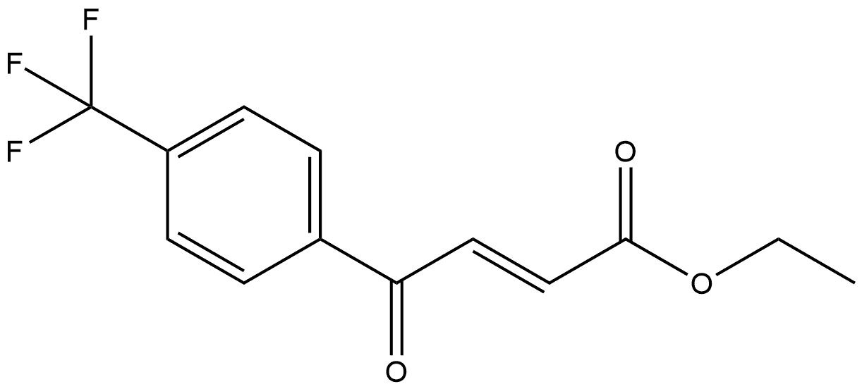 (E)-ethyl 4-oxo-4-(4-(trifluoromethyl)phenyl)but-2-enoate Structure