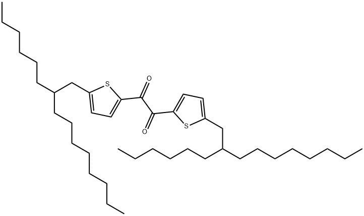 1, 2- 乙二酮, 1, 2- 双[5- (2- 己基癸基) - 2- 噻吩基] -,2074583-58-5,结构式