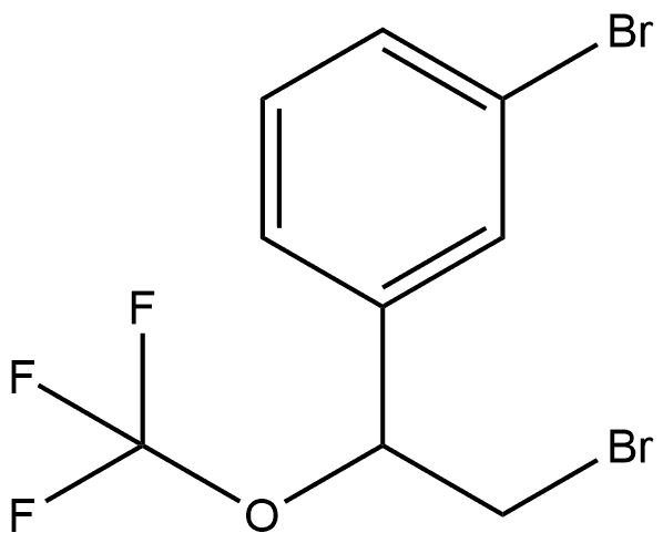 1-bromo-3-(2-bromo-1-(trifluoromethoxy)ethyl)benzene Structure