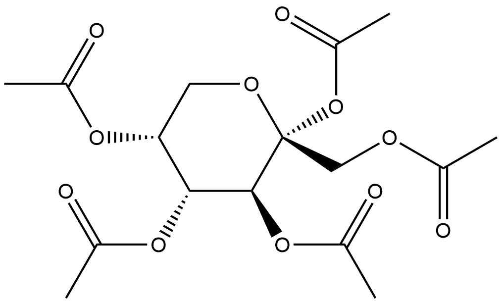 α-D-Fructopyranose, 1,2,3,4,5-pentaacetate