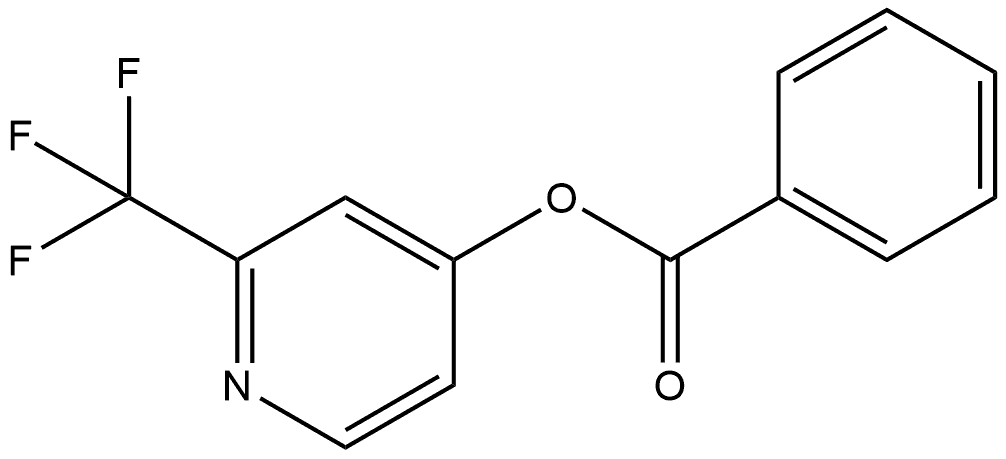 4-Pyridinol, 2-(trifluoromethyl)-, 4-benzoate Structure