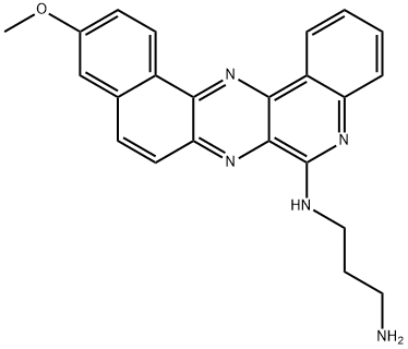 化合物 BENZOQUINOQUINOXALINE 结构式