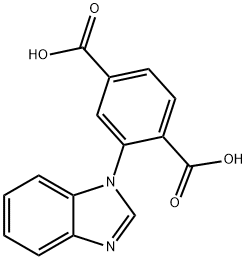 1,4-Benzenedicarboxylic acid, 2-(1H-benzimidazol-1-yl)- Structure