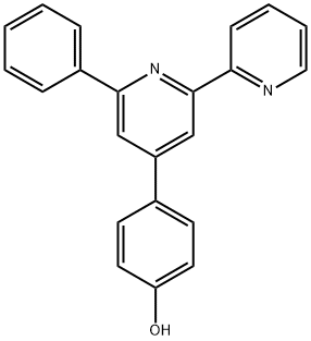 4-(6-苯基-[2,2'-联吡啶]-4-基)苯酚 结构式