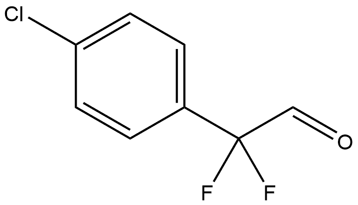Benzeneacetaldehyde, 4-chloro-α,α-difluoro- Structure
