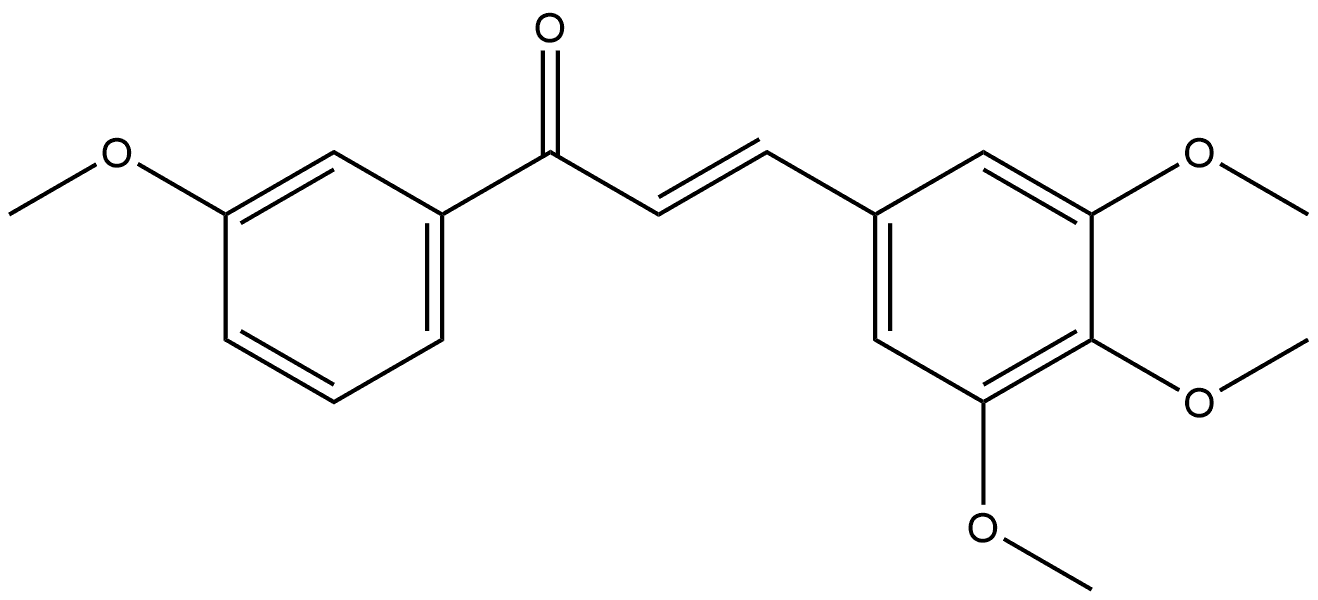 2-Propen-1-one, 1-(3-methoxyphenyl)-3-(3,4,5-trimethoxyphenyl)-, (2E)- Structure