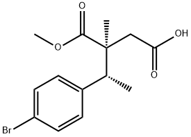 (3S,4R)-3-(methoxycarbonyl)-4-(4-bromophenyl)-3-methylpentanoic acid. Dicyclohexamine salt Structure