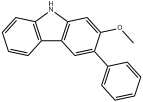 9H-Carbazole, 2-methoxy-3-phenyl- Structure