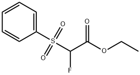 Acetic acid, 2-fluoro-2-(phenylsulfonyl)-, ethyl ester|Acetic acid, 2-fluoro-2-(phenylsulfonyl)-, ethyl ester