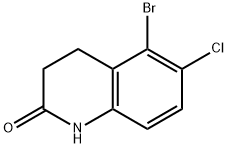2(1H)-Quinolinone, 5-bromo-6-chloro-3,4-dihydro- Structure