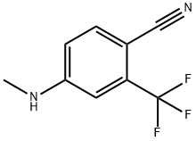 Benzonitrile, 4-(methylamino)-2-(trifluoromethyl)- Struktur