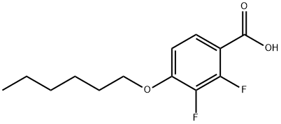 2,3-Difluoro-4-(hexyloxy)benzoic acid Struktur