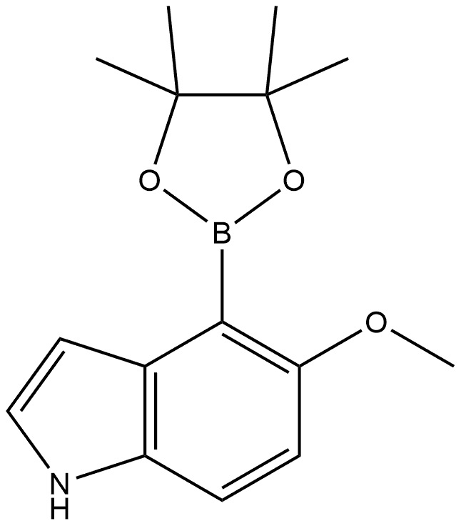 5-methoxy-4-(4,4,5,5-tetramethyl-1,3,2-dioxaborolan-2-yl)-1H-indole Structure