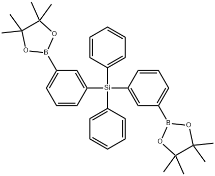 (二苯基硅烷二基)双(3,1-亚苯基)二(硼酸频哪醇酯), 2084131-31-5, 结构式