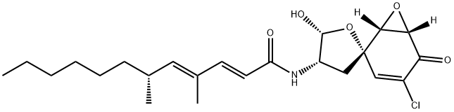 蛛网菌氯B 结构式