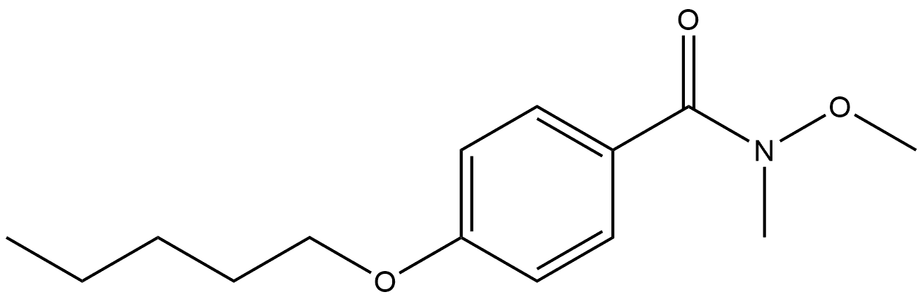 N-Methoxy-N-methyl-4-(pentyloxy)benzamide Struktur