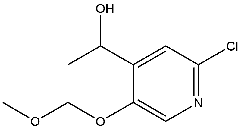 1-(2-chloro-5-(methoxymethoxy)pyridin-4-yl)ethanol Structure