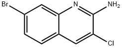 2-Quinolinamine, 7-bromo-3-chloro- Structure