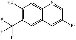 3-Bromo-6-(trifluoromethyl)-7-quinolinol Struktur