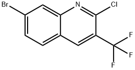 Quinoline, 7-bromo-2-chloro-3-(trifluoromethyl)- Structure