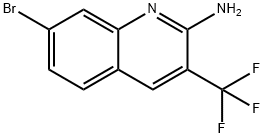 2-Quinolinamine, 7-bromo-3-(trifluoromethyl)- Struktur