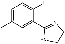 1H-Imidazole, 2-(2-fluoro-5-methylphenyl)-4,5-dihydro- Structure