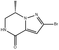 (S)-2-溴-7-甲基-6,7-二氢吡唑并[1,5-A]吡嗪-4(5H)-酮, 2087993-51-7, 结构式