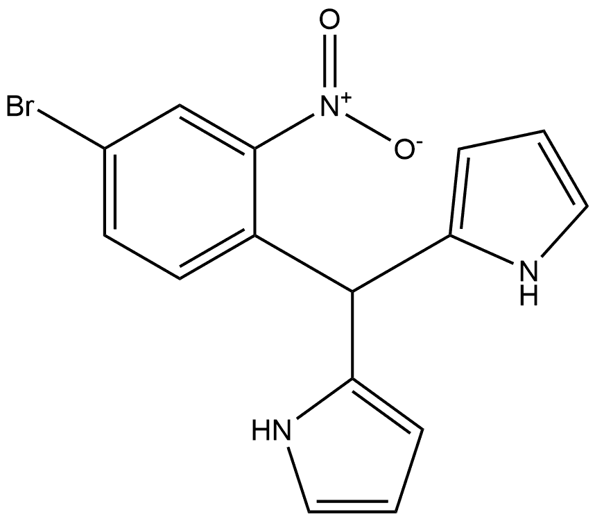 2,2’-[(4-Bromo-2-nitrophenyl)methylene]bis(1H-pyrrole) Struktur