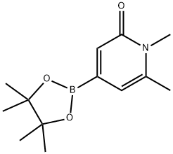 1,6-二甲基-4-(4,4,5,5-四甲基-1,3,2-二氧硼杂环戊烷-2-基)吡啶-2(1H)-酮,2088451-25-4,结构式