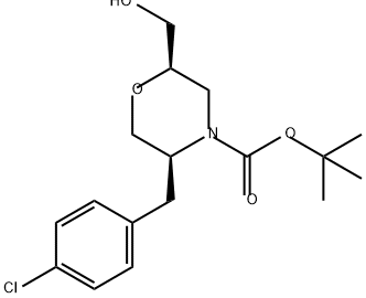 2088454-25-3 4-Morpholinecarboxylic acid, 5-[(4-chlorophenyl)methyl]-2-(hydroxymethyl)-, 1,1-dimethylethyl ester, (2R,5S)-