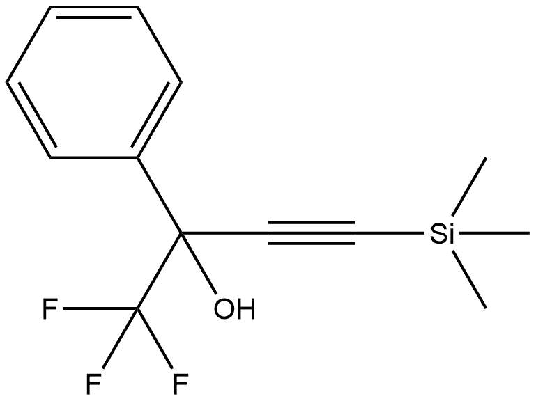 α-(Trifluoromethyl)-α-[2-(trimethylsilyl)ethynyl]benzenemethanol,2088512-64-3,结构式