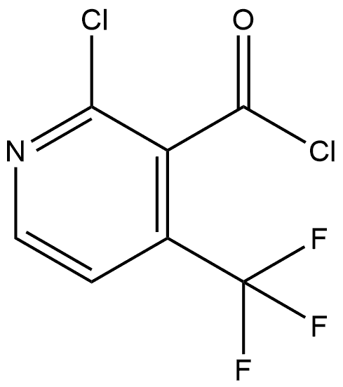 2-Chloro-4-(trifluoromethyl)-3-pyridinecarbonyl chloride Structure