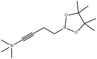 4-(三甲基硅基)-3-丁炔-1-硼酸频哪醇酯 结构式