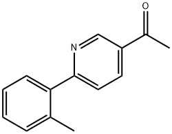 1-[6-(2-Methylphenyl)pyridin-3-yl]ethanone Structure