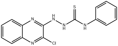 2-(3-Chloroquinoxalin-2-yl)-N-phenylhydrazinecarbothioamide Structure