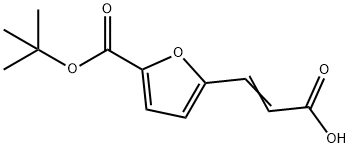 (2E)-3-{5-[(tert-butoxy)carbonyl]furan-2-yl}prop-2-enoic acid, E Structure