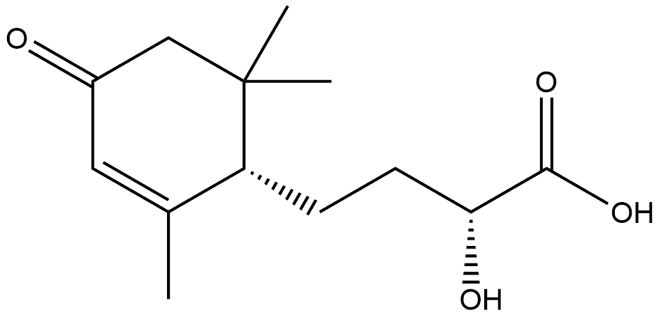 (6S,9R)-2-羟基-4-(2,6,6-三甲基-4-氧代-环己-2-烯)-丁酸,2089289-59-6,结构式