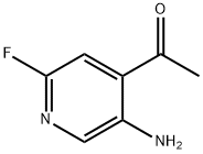 1-(5-氨基-2-氟吡啶-4-基)乙-1-酮 结构式