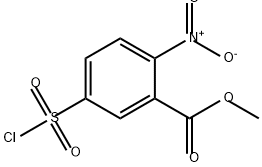 Benzoic acid, 5-(chlorosulfonyl)-2-nitro-, methyl ester Structure