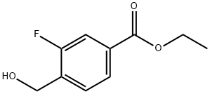 Benzoic acid, 3-fluoro-4-(hydroxymethyl)-, ethyl ester 结构式