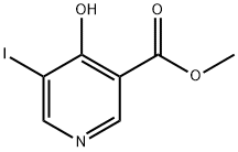 3-Pyridinecarboxylic acid, 4-hydroxy-5-iodo-, methyl ester Structure