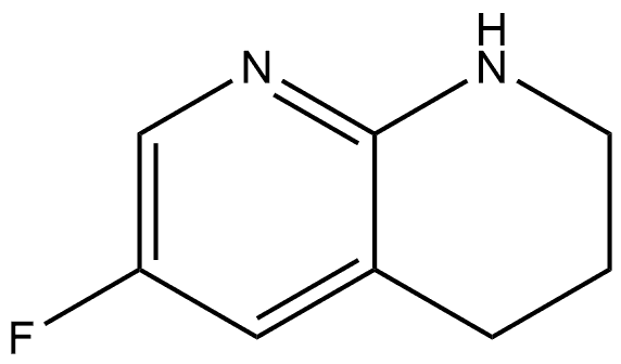 6-Fluoro-1,2,3,4-tetrahydro-1,8-naphthyridine Structure