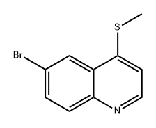 Quinoline, 6-bromo-4-(methylthio)- Structure