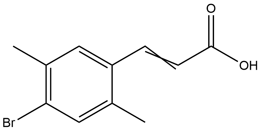 3-(4-Bromo-2,5-dimethylphenyl)-2-propenoic acid Struktur