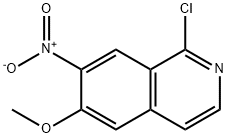 Isoquinoline, 1-chloro-6-methoxy-7-nitro- Struktur