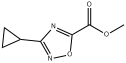 1,2,4-Oxadiazole-5-carboxylic acid, 3-cyclopropyl-, methyl ester Structure