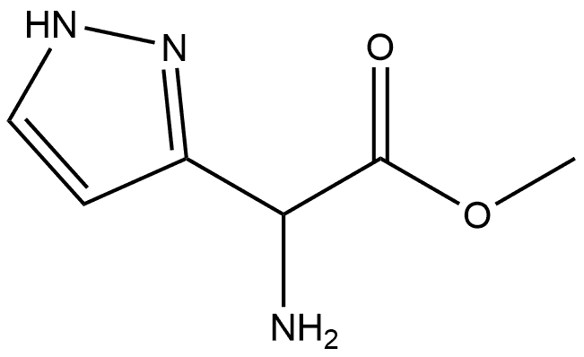 2-氨基-2-(1H-吡唑-3-基)乙酸甲酯,2089713-57-3,结构式