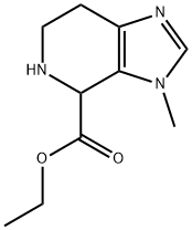 3H-Imidazo[4,5-c]pyridine-4-carboxylic acid, 4,5,6,7-tetrahydro-3-methyl-, ethyl ester 结构式